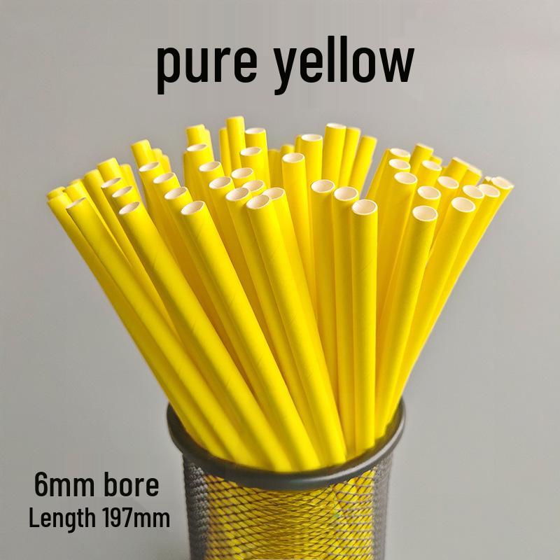 Individually Wrapped Biodegradable Striped Paper Straws