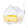 Hanging Bird Bath Box Easy to Install Shower House Detachable Parrot Tub for Parrots,