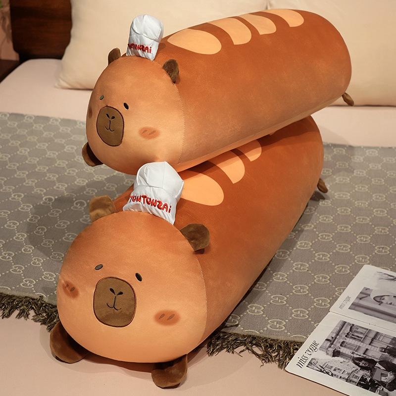 Cartoon Soft Capybara Bread Pillow Plush Toy Doll Kapibara Doll Home Pillow Doll