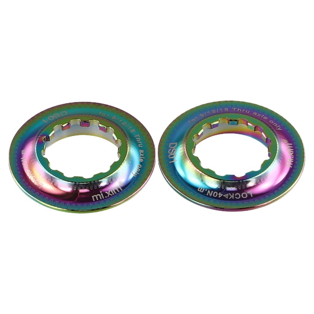 Bicycle Aluminium Centre Lock Ring Duo For Secure Disk Brake Setup On Your Ride