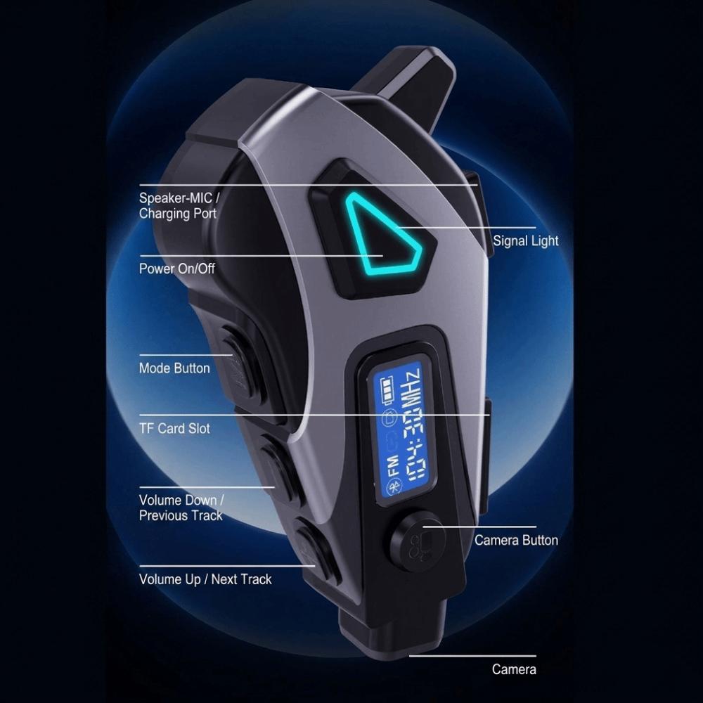 4K HD Camera Helmet Headset K10 MAX Helmet Bluetooth Headset Bluetooth Headset Motorcycle Riding