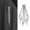 Beaded Tassel Pin Brooch Boho Chain Tassel Brooch Retro Dangle Brooch