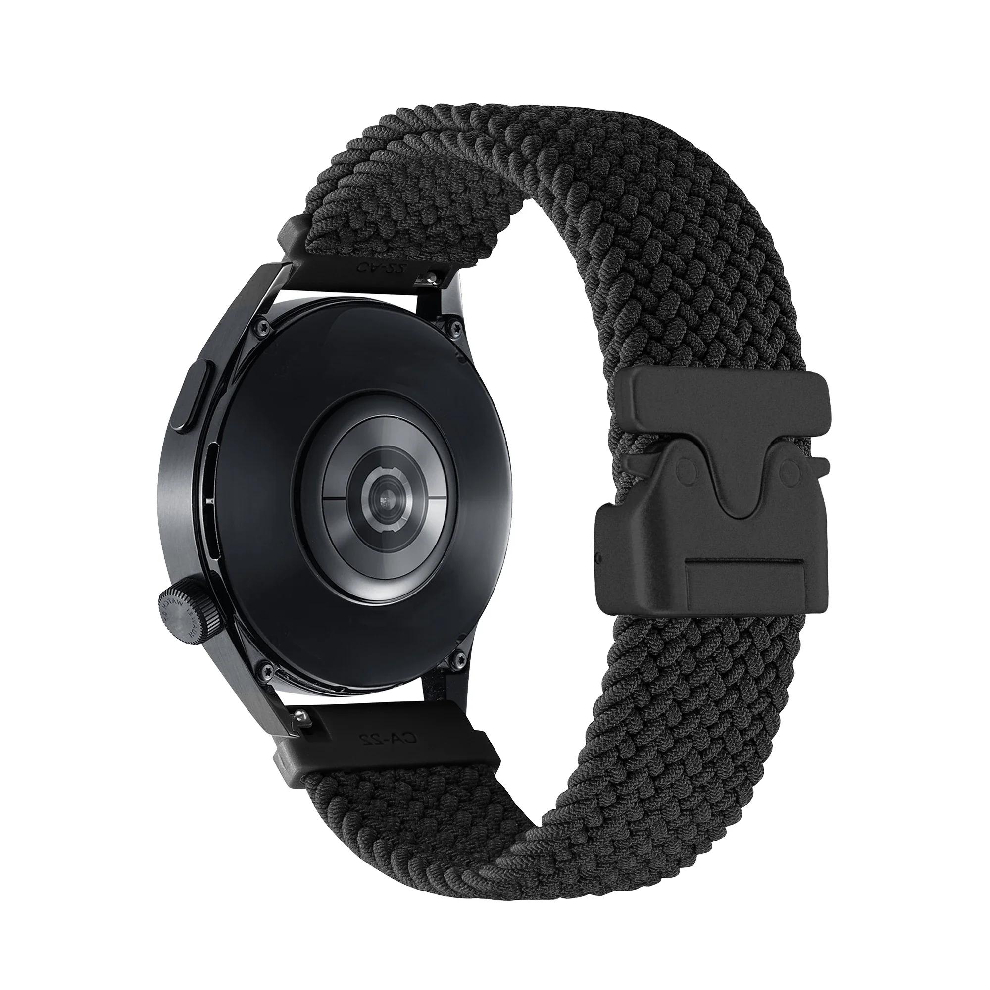 

Для Amazfit BALANCE/Active/GTR 4 3 pro/GTS 4 2 Ремінець 20мм 22мм Еластичний нейлоновий ремінець для Garmin/HUAWEI/Xiaomi/Samsung/Redmi Correa 1 piece 22mm