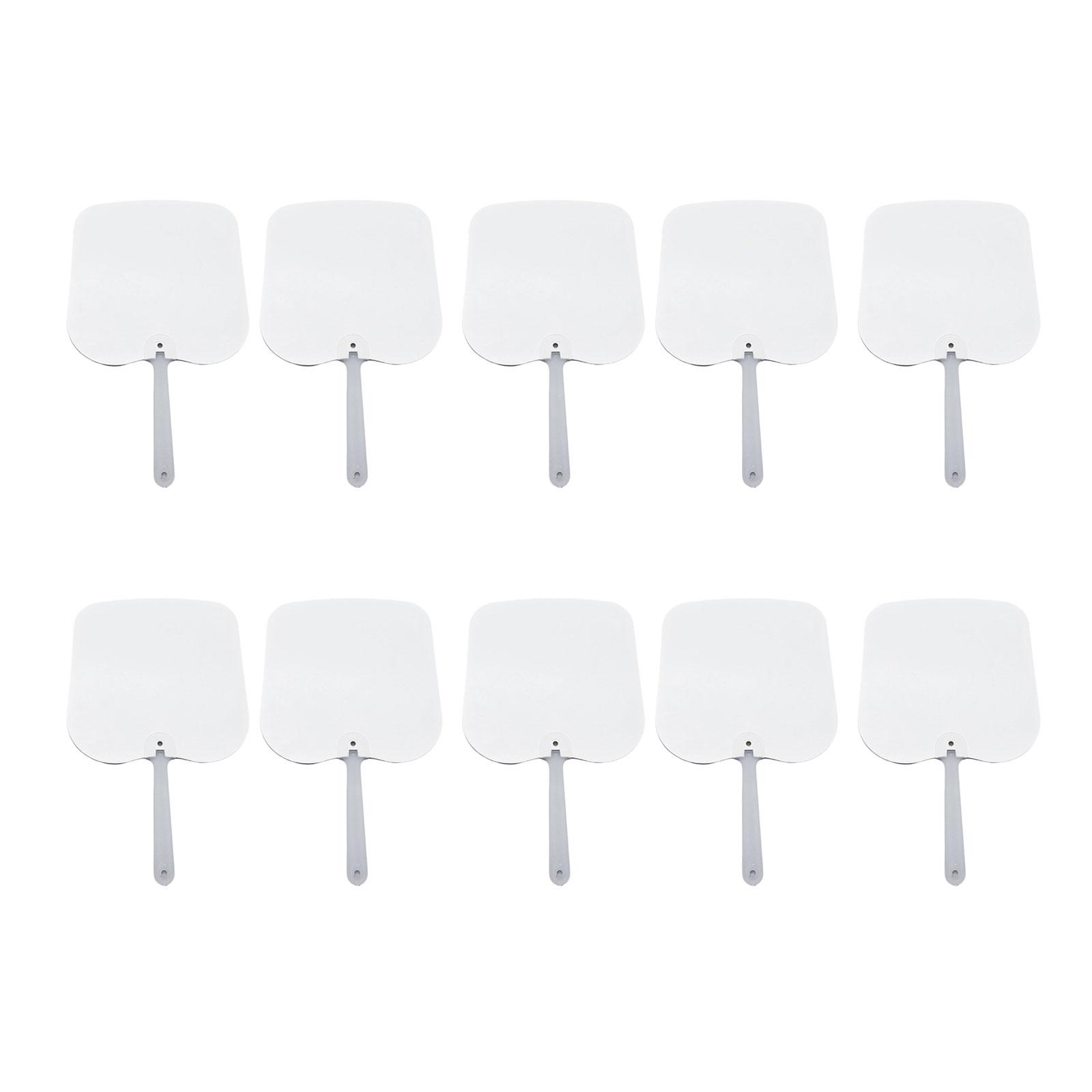 

10 шт. Сублимационные веера-лопатки, персонализированные двусторонние заготовки для сублимационных вееров для церковных мероприятий и подарков гостям 3