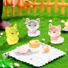 10/20pcs Luminous Resin Foxes with 6 Colors Small Animal Figurines Micro Landscape for DIY Crafts Home and Garden Decorations