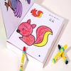 6 Books Cute Coloring Books For Kids Painting Book Learn To Draw Animals Kawaii Children's Early Education Picture Books