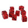 Acrylic Pack of 10pcs 16/18mm Six Sided D6 Spot Dice for D&D RPG Board Casino Fun Family Pub Game Gift