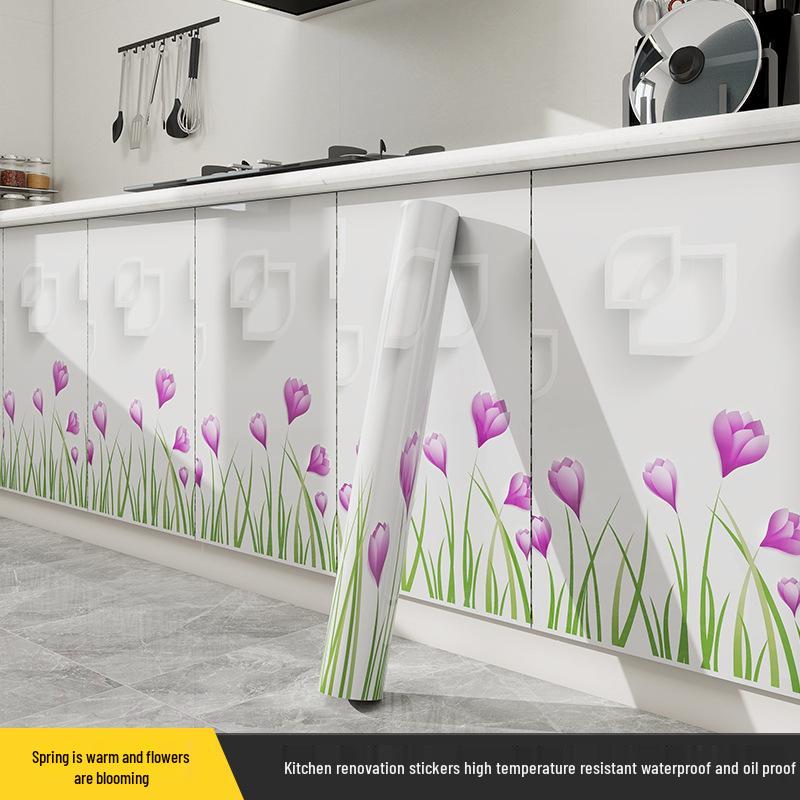 Autocollants muraux de cuisine résistants à l'huile et à l'eau: Papier peint pour cuisinière anti-moisissure, résistant aux hautes températures pour carrelage