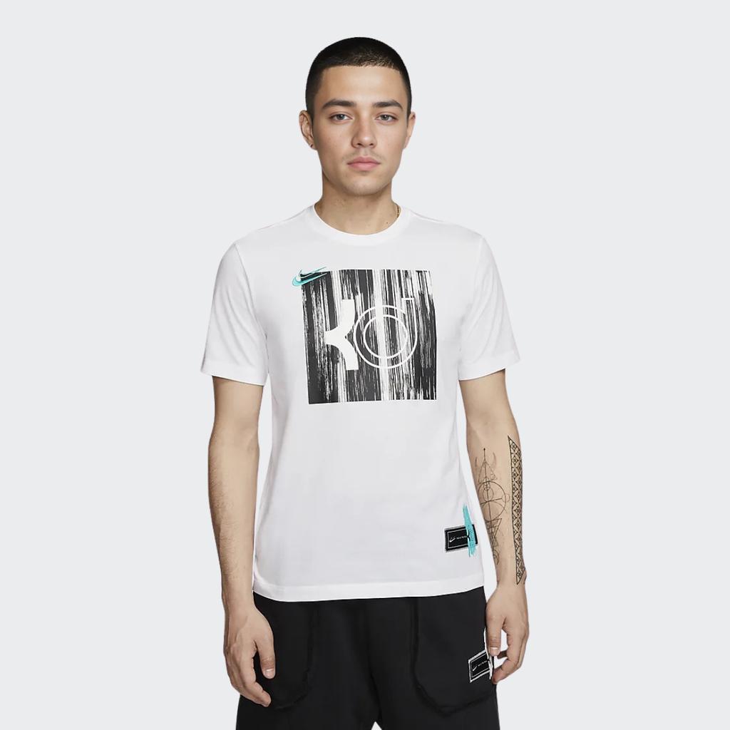 Nike Casual Sport Print Round Neck Short Sleeve T-Shirt Men Tops White DD9276-100