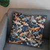 2D Colorful Koi Fish Pattern Decorative Pillow Cover Pattern Cushion Cover Suitable For Sofa Bedroom Car Pillow Cover