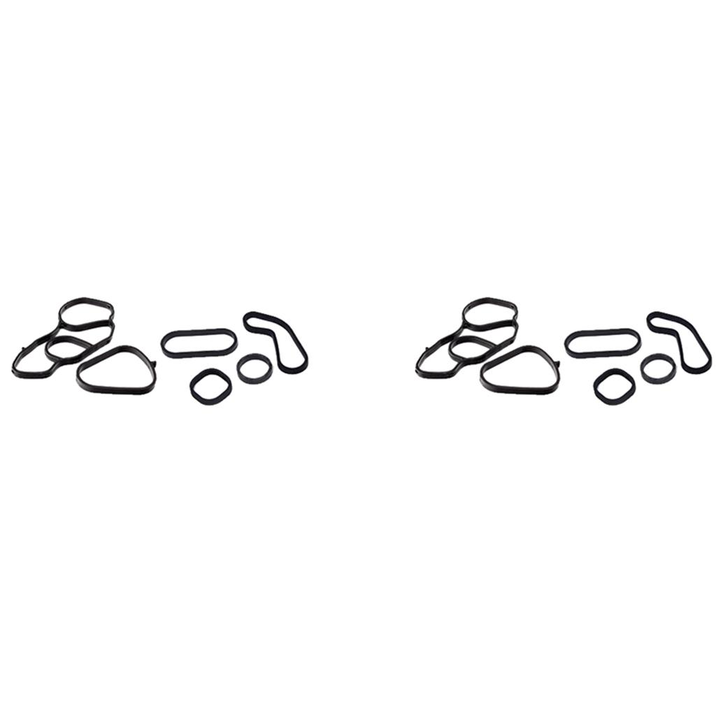 Innovative 12X Oil Cooler Gasket Seal With Filter Housing Gasket Set Fit For Mini Cooper 07-16 11427557009 11427557010