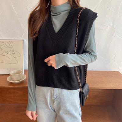 2019 Women Sweater Spring Autumn Wool Vest Sleeveless v Neck 2019 Women Sweater Spring Autumn Wool Vest Sleeveless v Neck