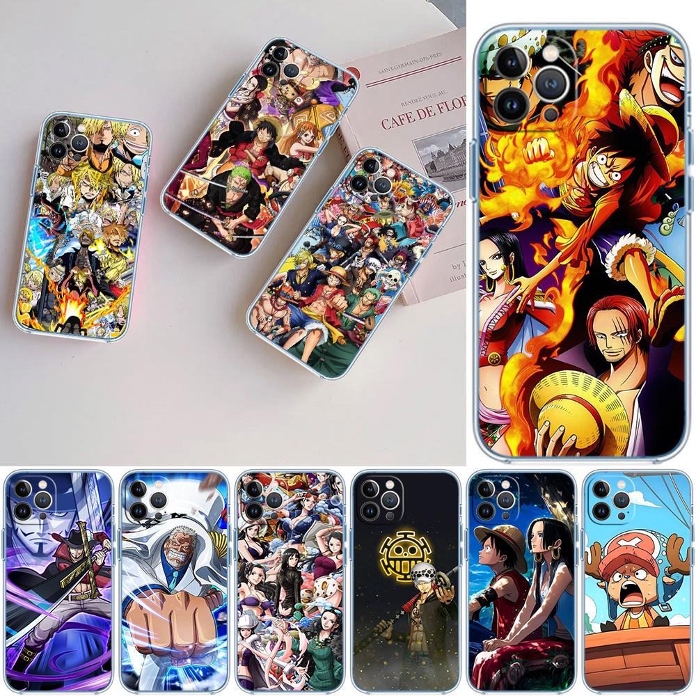Art One Piece Soft Shell Transparent Phone Case for Motorola Moto Edge 20 30 40 50 S30 Fusion Ultra Pro Neo Lite + G200 G23