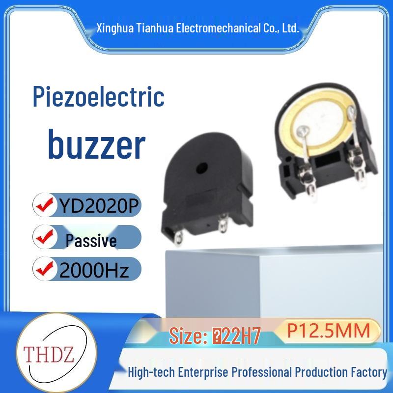 2207 Passive Buzzer THDZ, 2KHz Frequency, 5-16V, Horseshoe & U Shape YD2020P.