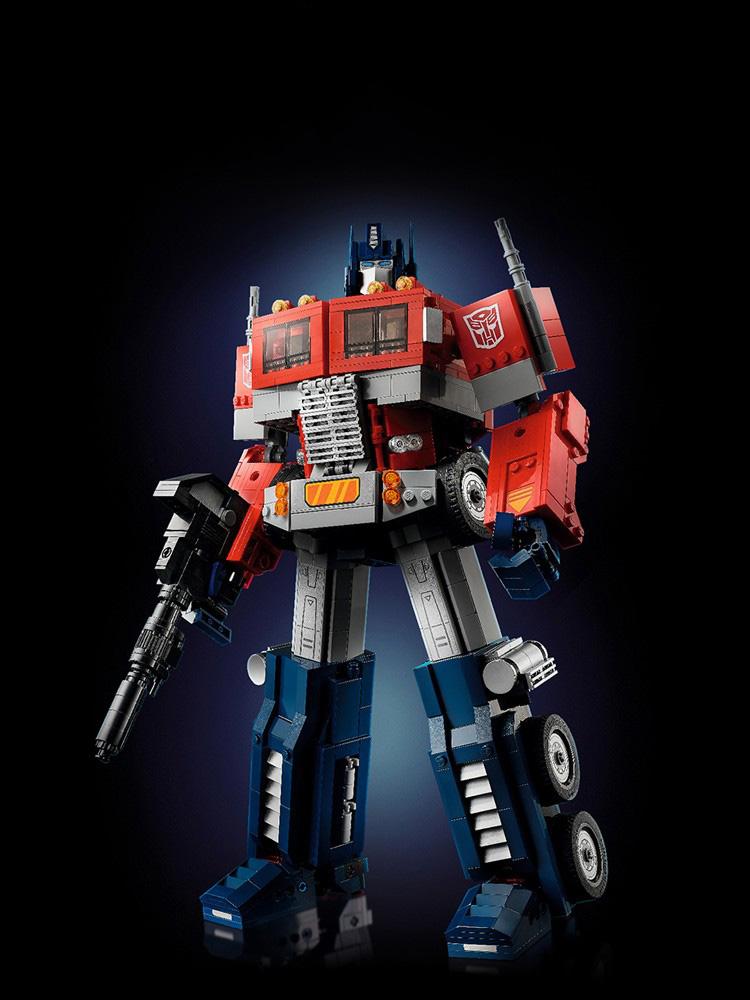 1508ks Transformační robotické autíčka Hračky Optimus Prime Stavebnice 10302 Náklaďák Autobot Deformační filmy Dárek pro děti