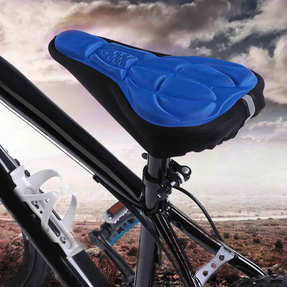 3D Mountain Road Bike Breathable Soft Seat Saddle Cover (Black)