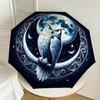 1pc Moonlit Owl Night Artwork Umbrella with Plastic Handle,Suitable for All Seasons Home Travel Outdoor UmbrellaDD646
