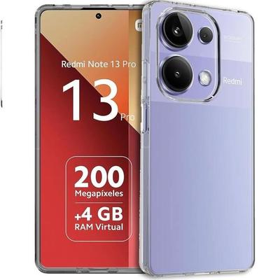 Hülle für Xiaomi Redmi Note 13 Pro 4G (nicht für 5G) - Transparenter Rutschfester Weicher Schutz