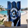 Asciugamano da Spiaggia con Stampa Calcio Hamburger SV, Asciugamano Grande Morbido ad Asciugatura Rapida per Spiaggia Campeggio Nuoto