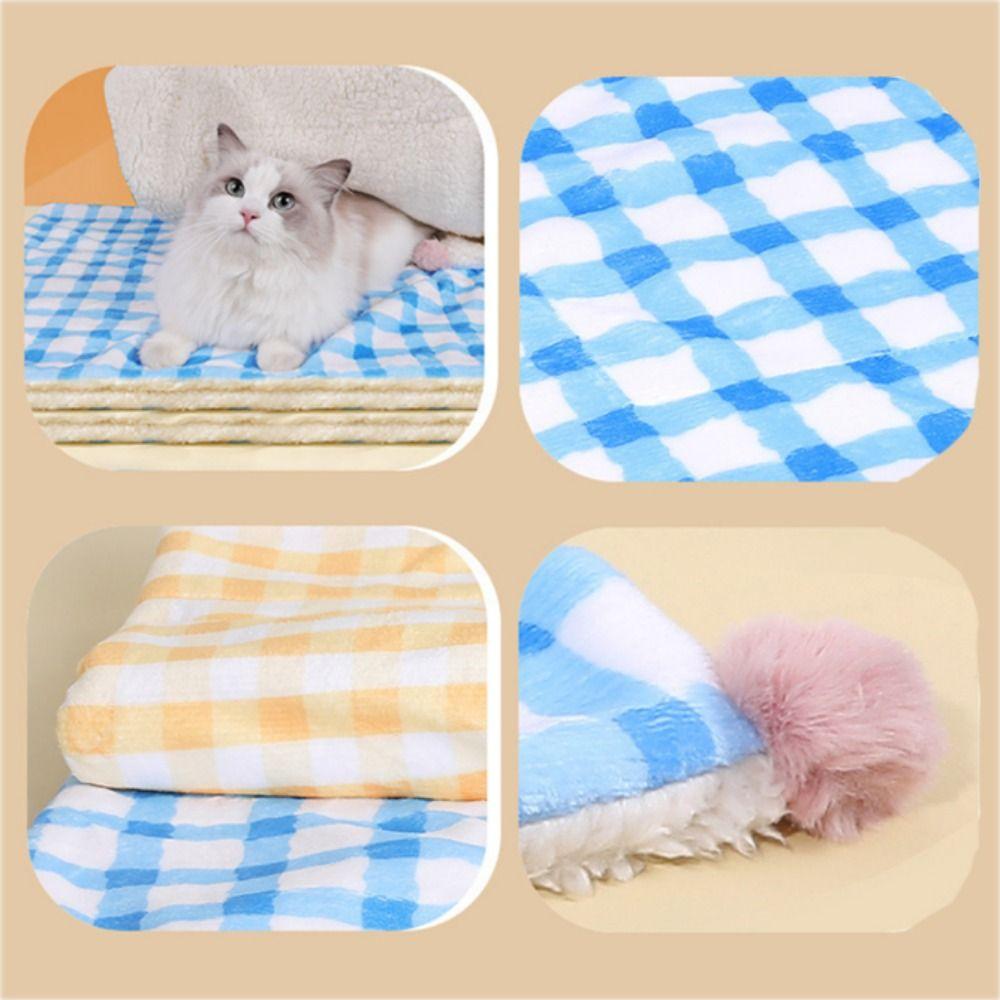 Soft Cat Sleeping Mat Thickened Pet Floor Mat Dog Mattress Pet Bed Cover Autumn