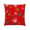 Nordic Christmas Pillow Cover Red Cartoon Santa Claus Series Dutch Velvet Sofa Cushion Cover