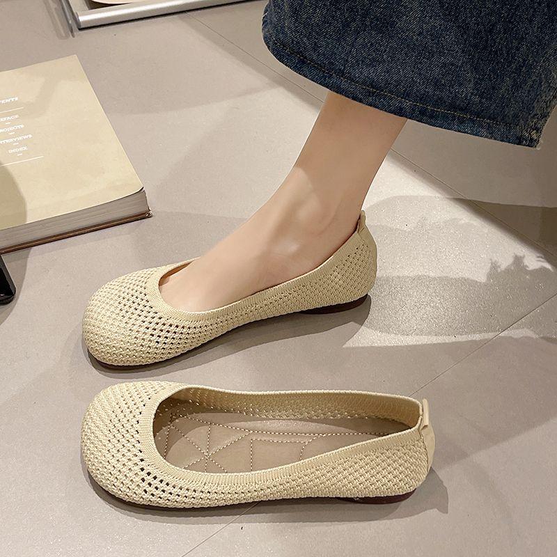 

Fashion Woman Flats Slip-on Shallow Mary Jane Shoes for Women Round Toe Aesthetic Designer Luxury Fashion 2025 Y2k Daily Routine Korean 35