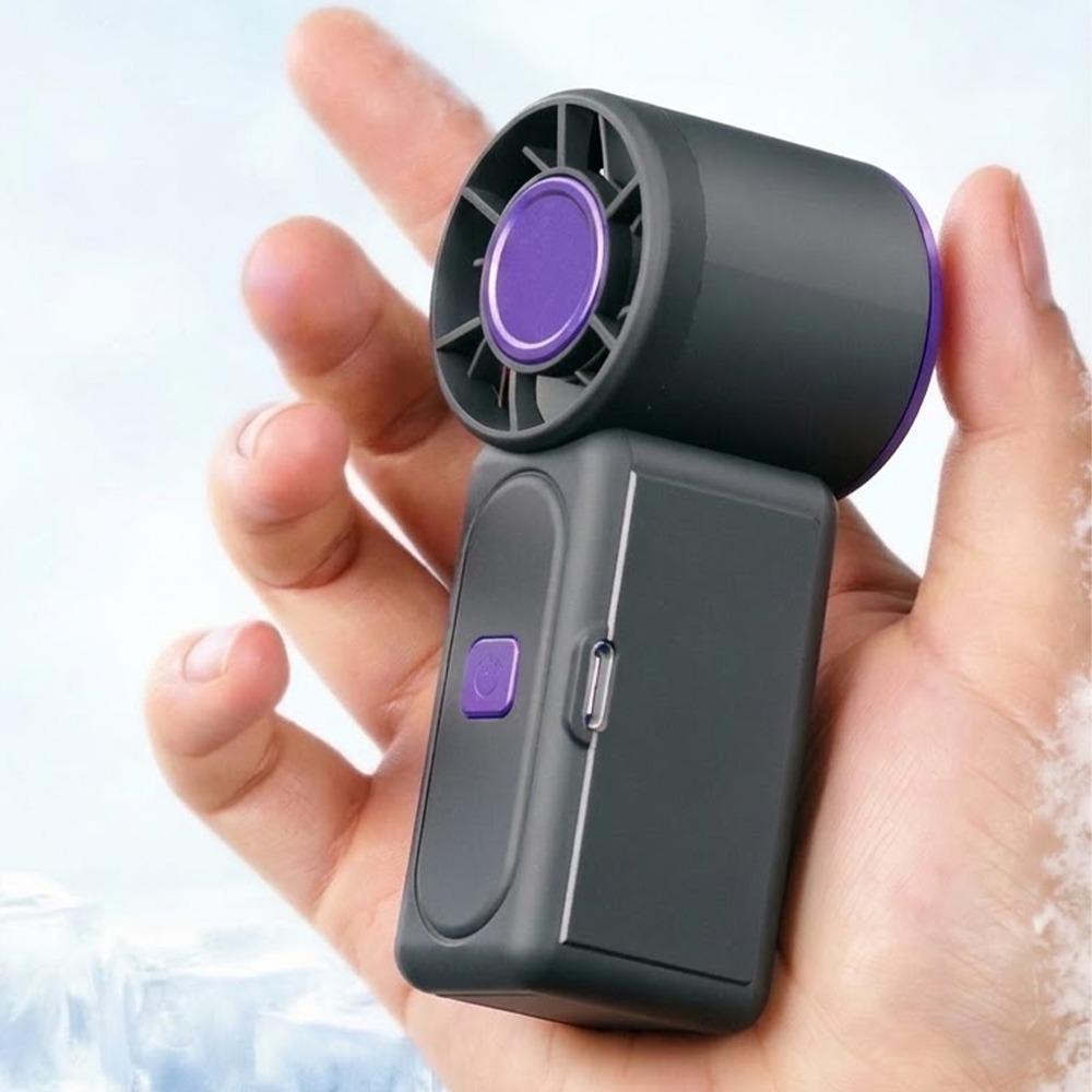 

Adjustable Mini Handheld Fan Ultra-Quiet Portable Turbo Fan Small Electric Fan Home чёрный