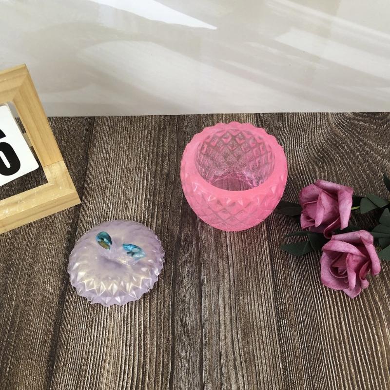 Versatile Silicone Fruit Mold for Resin Jar Making Craft Enthusiasts Decorative Storage and Custom Gifts