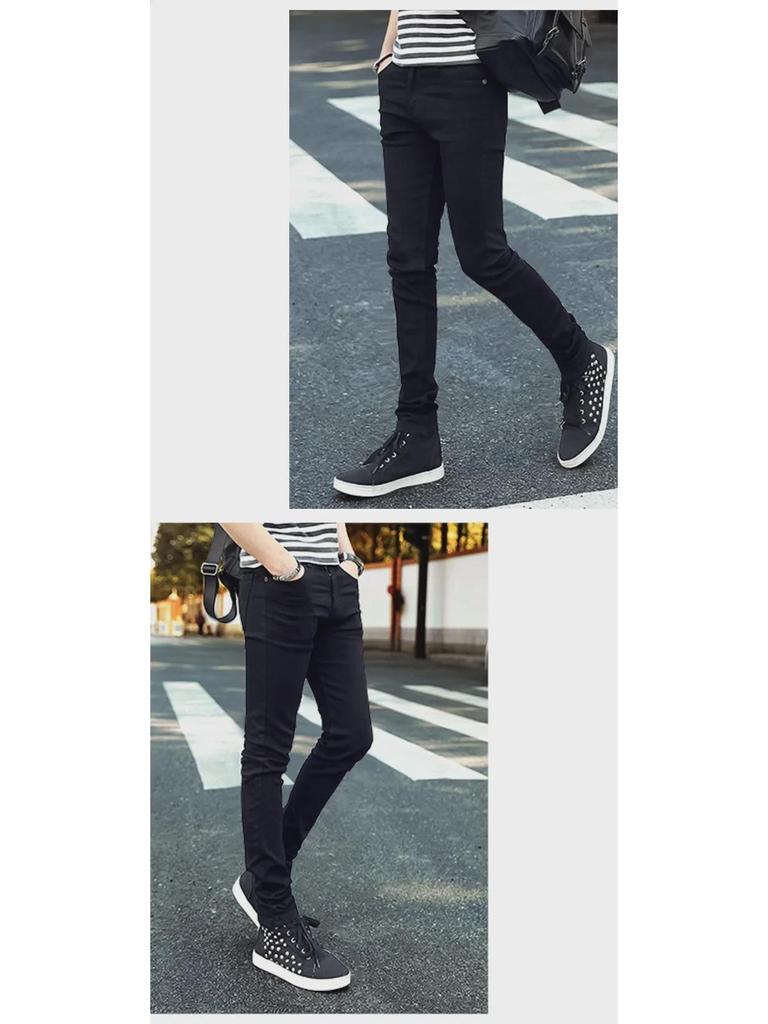 Męskie elastyczne dżinsy skinny slim fit