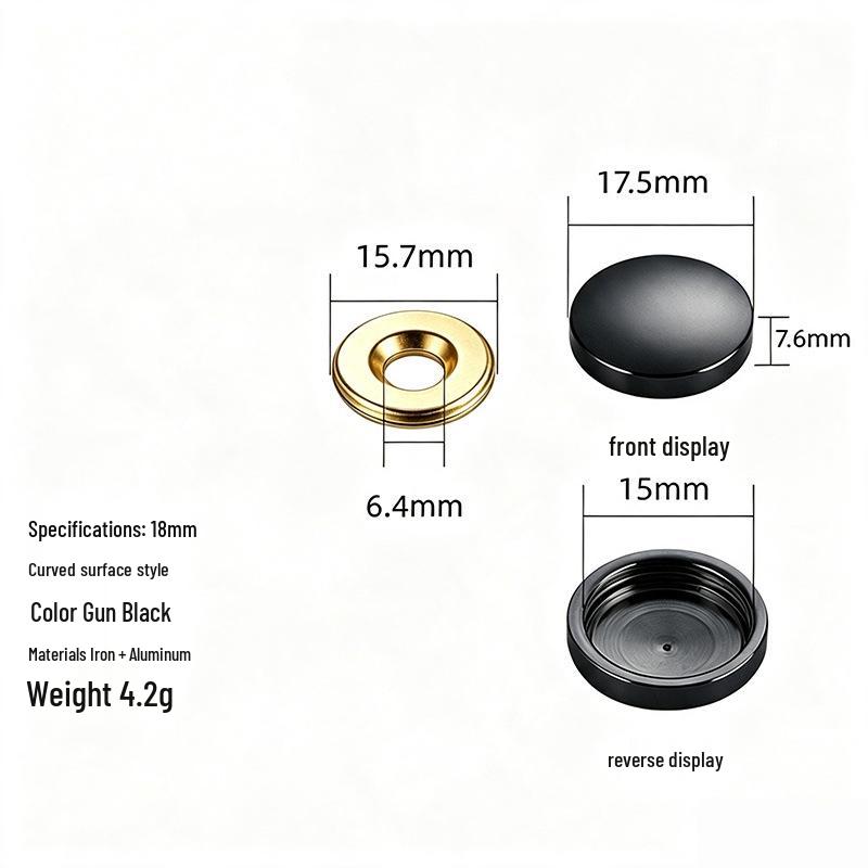 Acrylic Decorative Mirror Screw Cap for Glass and Tile Fixing