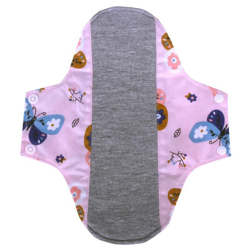 New 23cm Washable Graphene Cotton Antibacterial Reusable Menstrual Pads