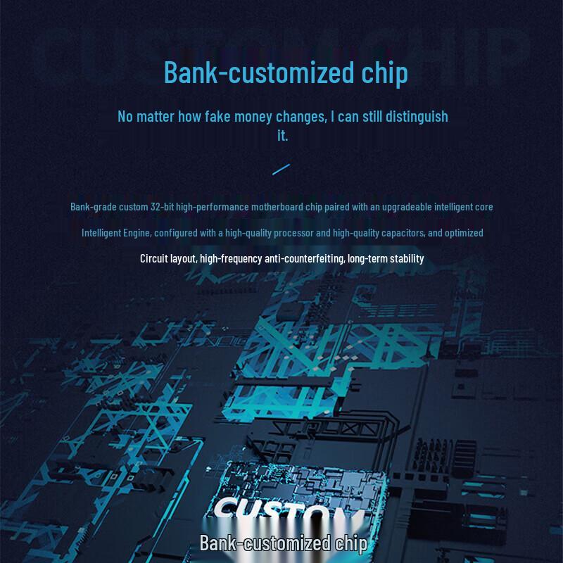 Deli Smart Voice Banknote Counter for New RMB