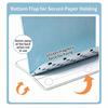 Contrast-Color Clipboard Folder PU Leather Magnetic Clipboard Folder Paper Organizer  Office