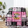 Custom Name Cow Theme Printed Blanket - Perfect for Couch, Bed, Travel & Outdoor Use | Machine Washable, Cozy & Durable.