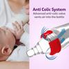 LuvLap Anti-Colic Wide Neck Natura Flo Baby Plastic Feeding Bottle 150ml (Pack of 2) BPA Free Newborn Infant Toddler