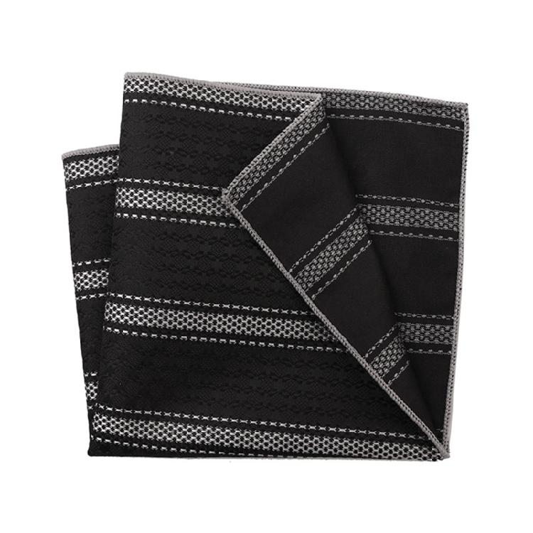 Chusteczka 25,5x25,5cm z Ciemnym Wzorem dla Pana Młodego Ślub Biznesowa Chusteczka