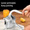 Manuell juicepress av premiumkvalitet i aluminiumlegering för enkel och rolig pressning av citrusfrukter