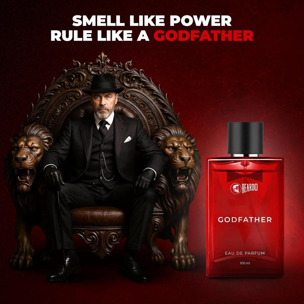 BEARDO Profumo Il Padrino Per Uomo | Profumo Aromatico, Speziato Per Uomo Profumo A Lunga Durata Per La Sera Degli Appuntamenti | Body Spray Per Uomo |