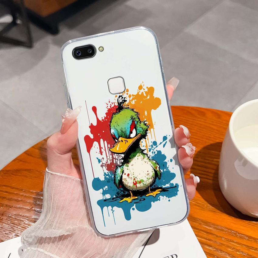 For Vivo X20 Plus X30 X60 X70 X80 Pro X50 Lite Phone Case Cute Panda Pattern Transparent Silicone Dustproof Protective Soft Back Cover For Vivo Casing