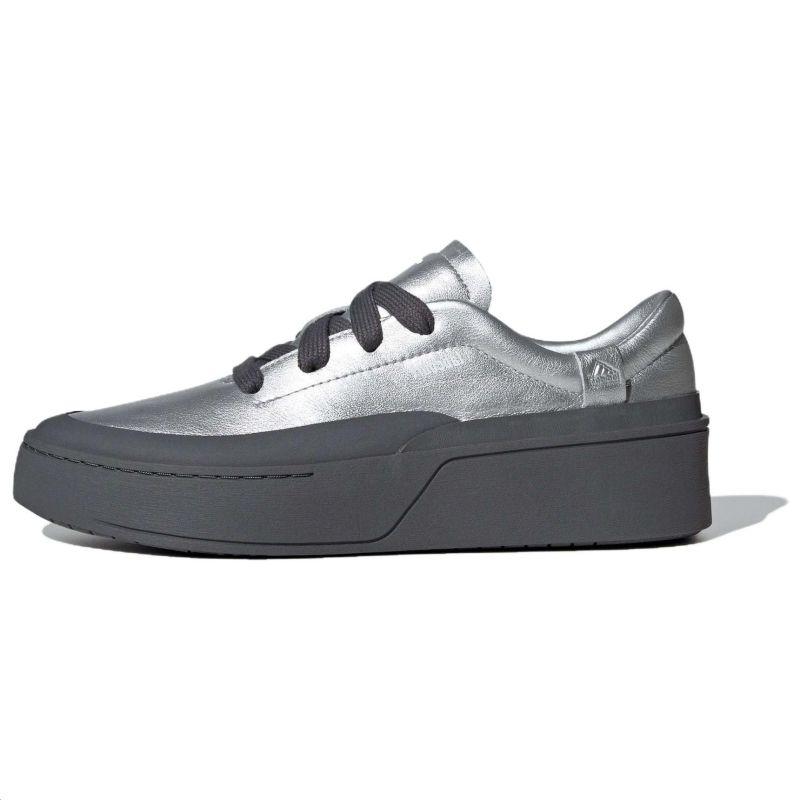

Adidas Labcourt Trainers Anti Slip Wear Resistant Low Top Skateboard Shoes Unisex Silver Gray Sneakers IF1655 36⅔ серебряный серый