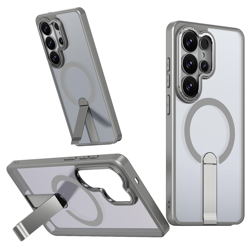 For Samsung Galaxy S26 Ultra Magnetic Case Kickstand TPU + Acrylic Phone Cover
