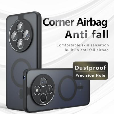 Für Redmi 14C Hülle Matt Magsafe Sturzsicher Eingebaute Airbag-Ecke Nicht vergilbendes Material Weiche Hülle