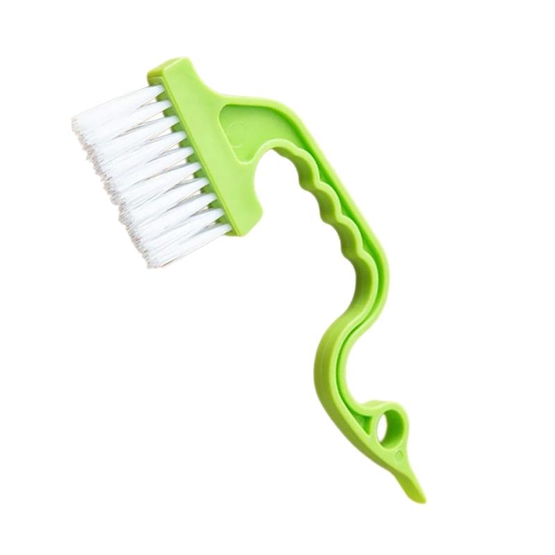 652F Multiple Surfaces Crevice Brush With Flat Edged Scrapers Ergonomic Grip Design Suitable For Tile Grout Keyboard Cleaning