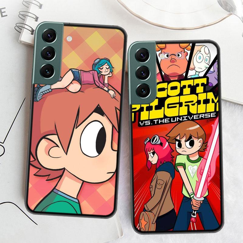 Scott Pilgrim Anime Phone Case For Samsung Galaxy S22 S25 Ultra S21 S10 Plus S26 Edge S20 S23 S24 FE Cover Silicone Soft TPU