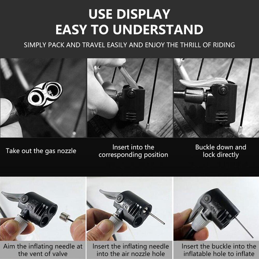 Велосипедный насос Мини Портативный велосипедный ножной насос с манометром Аксессуары — фото 6