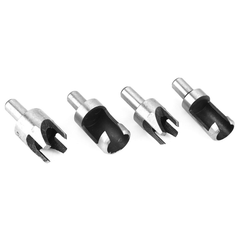 8pcs Carbon Steel Woodworking Hole Wood Plug Cutter Cutting Tool Drill Bit Set
