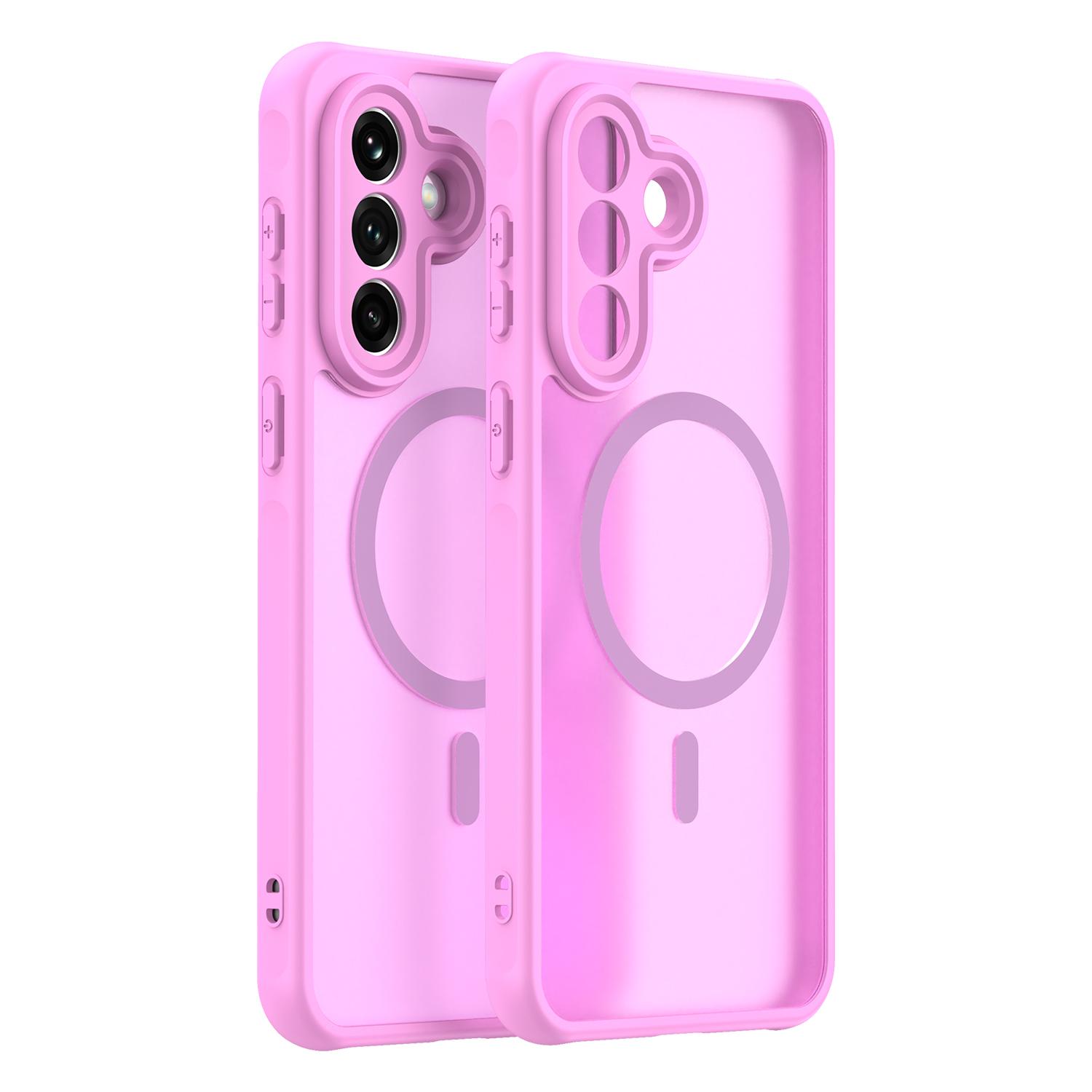 

Samsung Galaxy A57 5G Phone Case, Magnetic Shockproof Phone Case Cover for Samsung Galaxy A57 5G рожевий