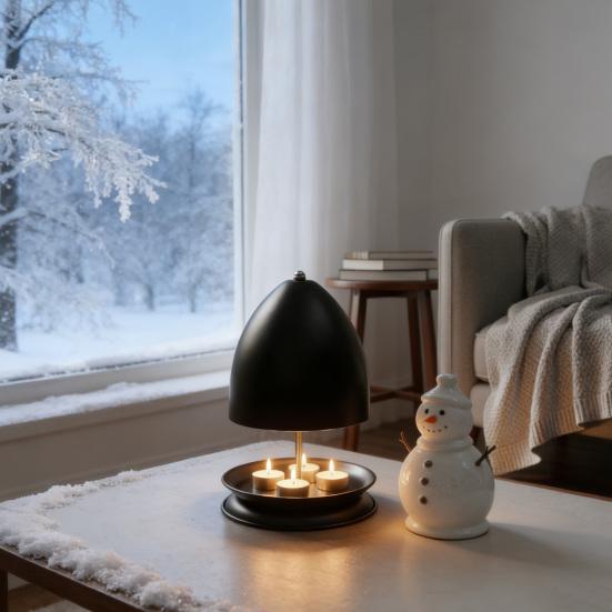 Teelicht Kerzenheizung Metall Dekorative Kerzenheizlampe Winter Kerze Handwärmofen Party Zuhause Schlafzimmer Tischdekoration