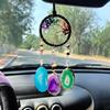 Chakra Tree Life Natural Raw Crystal Stones Crafts Handmade Polished Floral Pattern Fashion Trend Pendant Suncatcher Hanging Car
