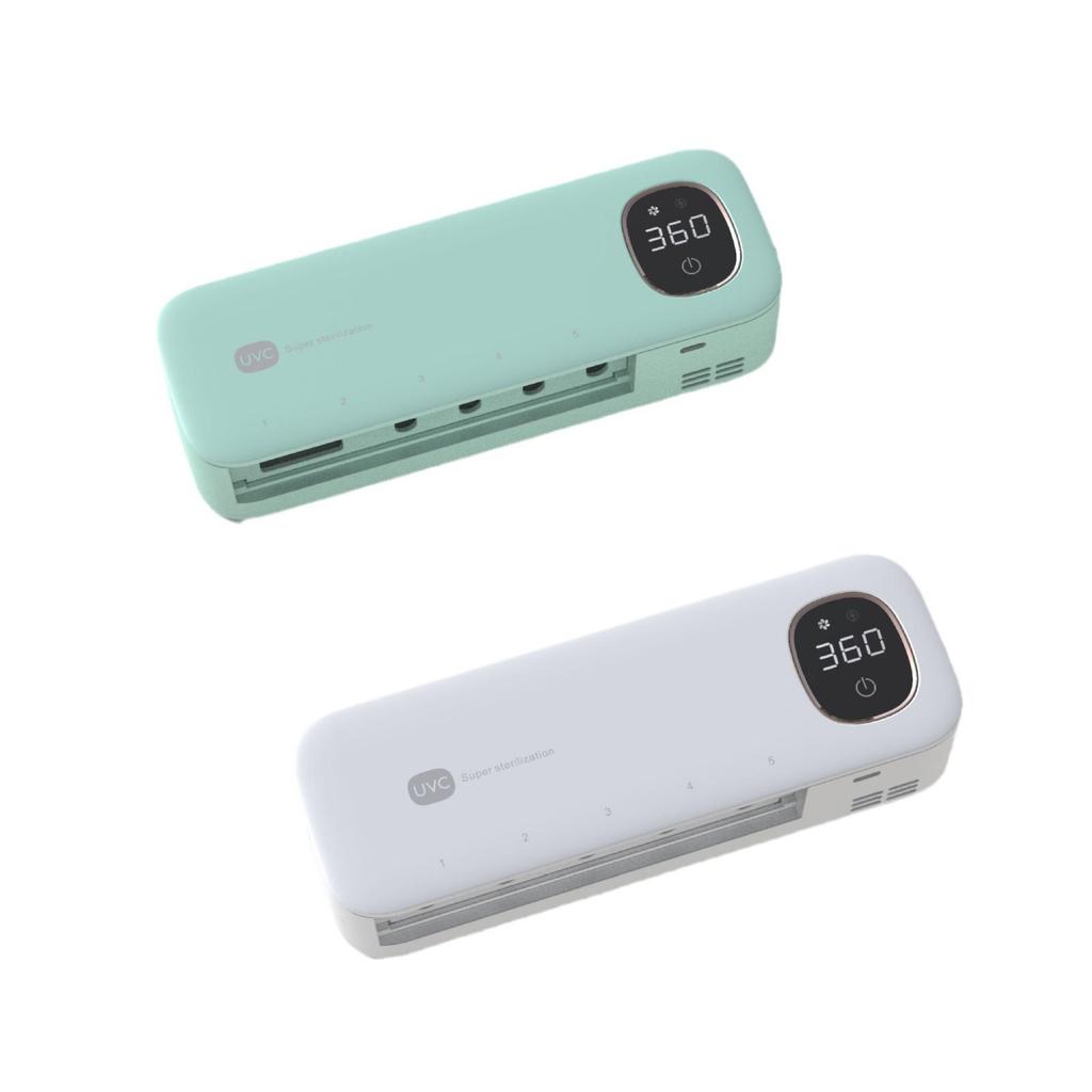 UV Smart Toothbrush Sterilizer with Charger and Razor Rack